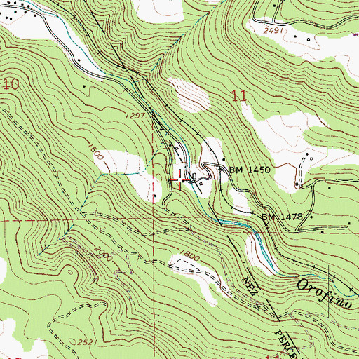 Topographic Map of Blake, ID