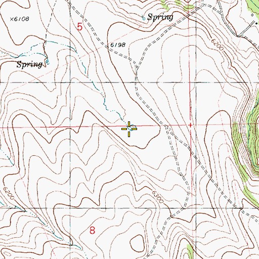 Topographic Map of Basque Spring, ID