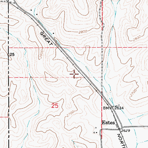 Topographic Map of Cove, ID