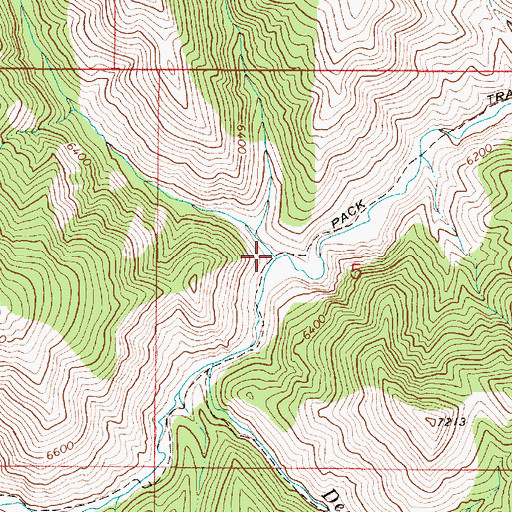 Topographic Map of Chaparral Creek, ID