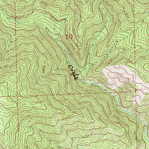 Topographic Map of Ice Creek, ID