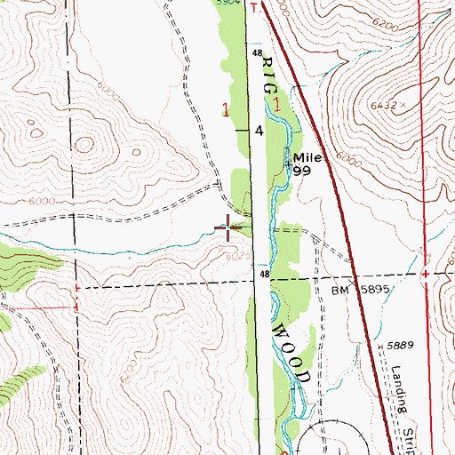 Topographic Map of Adams Gulch, ID