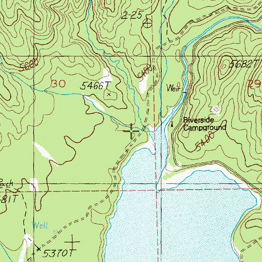 Topographic Map of Basin Creek, ID
