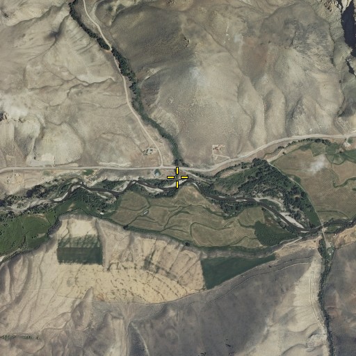 Aerial/Satellite Image of Big Lake Creek, ID