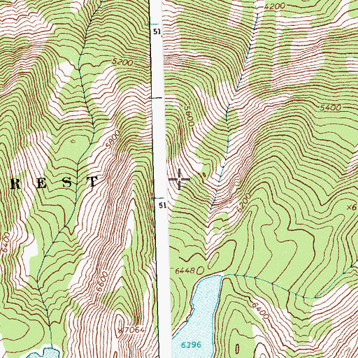Topographic Map of Goat Lakes, ID