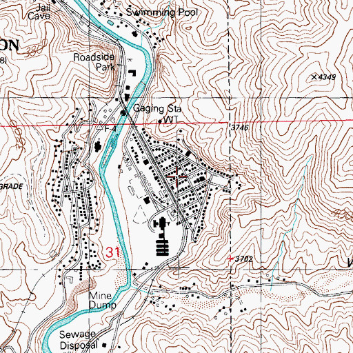 Topographic Map of Liem Primary School, AZ