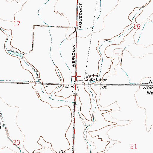Topographic Map of Duffin Substation, ID