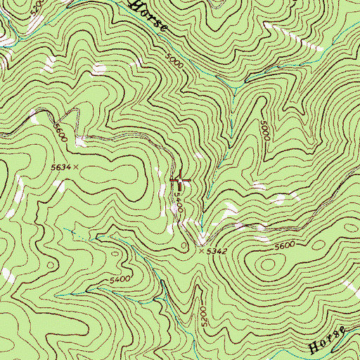 Topographic Map of Horse Creek Administrative Research Site, ID