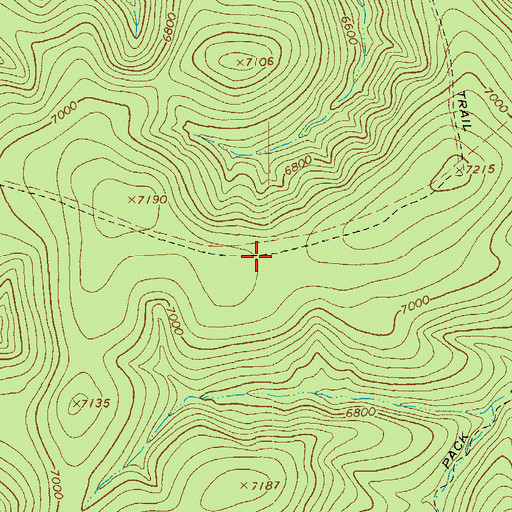 Topographic Map of Robinson Mesa Twenty-seven Trail, AZ