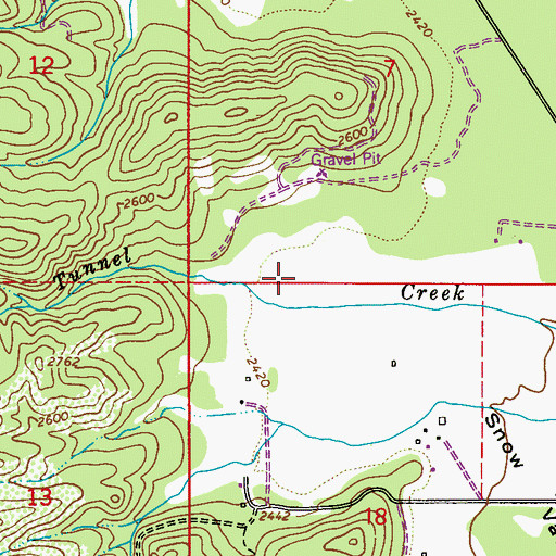 Topographic Map of Valenov Ranch Airport, ID