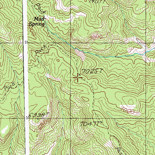 Topographic Map of Steeple Mesa Seventy-Three Trail, AZ