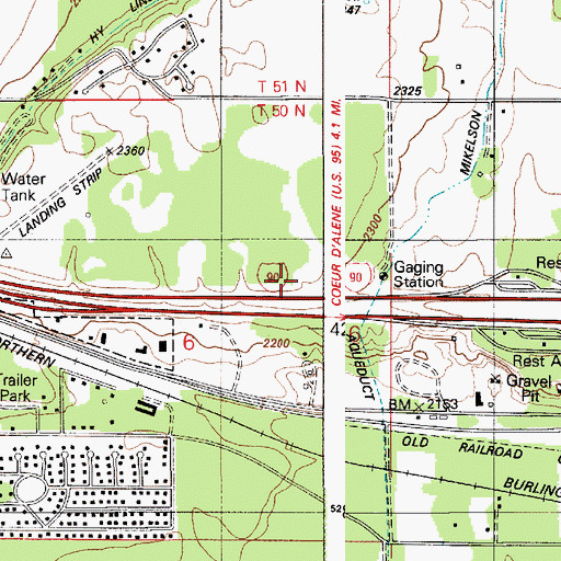 Topographic Map of Ross Point Bird Farm, ID