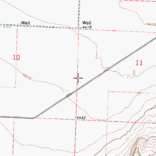 Topographic Map of Marion Number One Wildlife Habitat Area South, ID