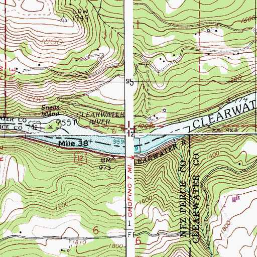 Topographic Map of McGill Spur Access Area, ID