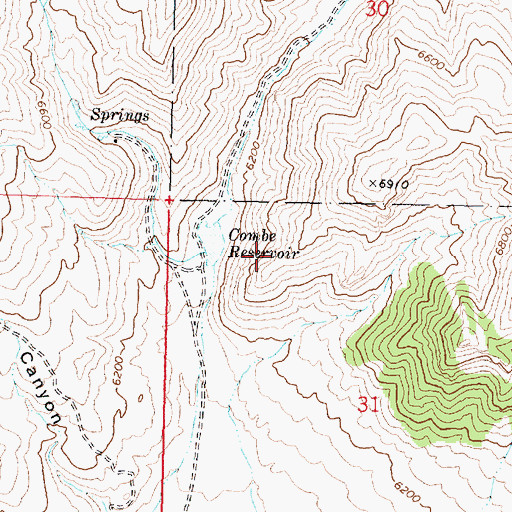 Topographic Map of Butte County, ID