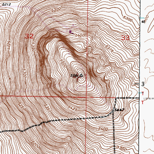 Topographic Map of KUPI-FM (Idaho Falls), ID
