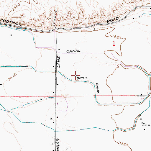 Topographic Map of KIDH-AM (Eagle), ID