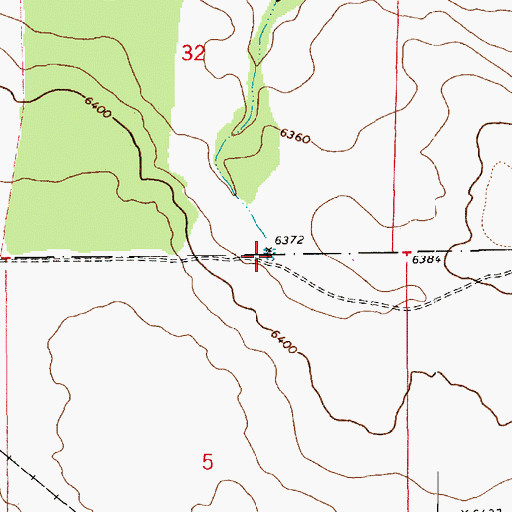 Topographic Map of Section Five Tank, AZ