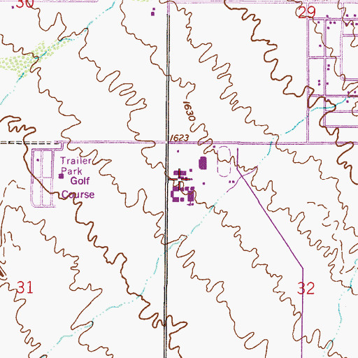 Topographic Map of Apache Junction High School, AZ