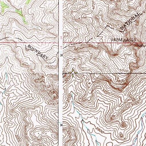 Topographic Map of Eagle Spring, AZ