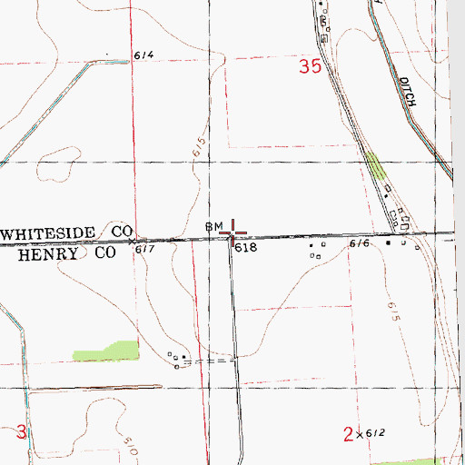 Topographic Map of Arnett School (historical), IL
