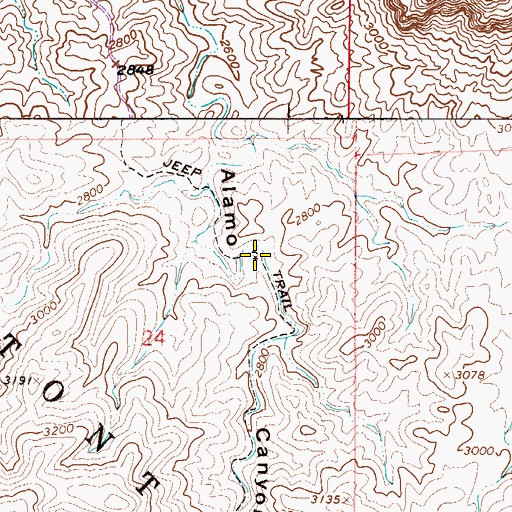 Topographic Map of Picket Mill Well, AZ