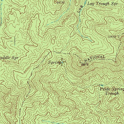 Topographic Map of Pointer Spring, AZ