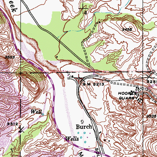 Topographic Map of Red Hill Pass, AZ