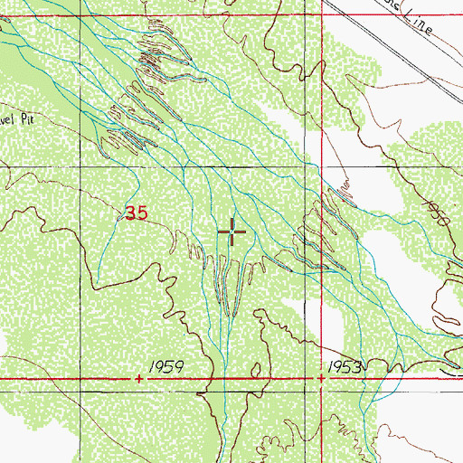Topographic Map of Brawley Wash, AZ
