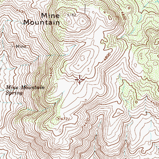 Topographic Map of Malpais Cliffs, AZ
