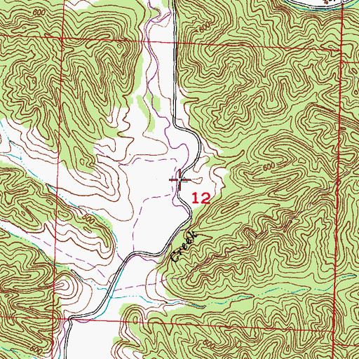 Topographic Map of Cauble School, IL