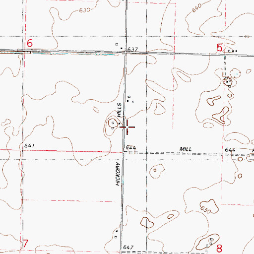 Topographic Map of Champion School (historical), IL