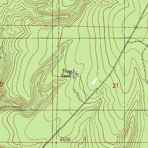 Topographic Map of Trap Tank, AZ