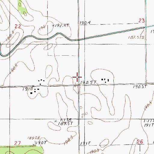 Topographic Map of College Corner School (historical), IL