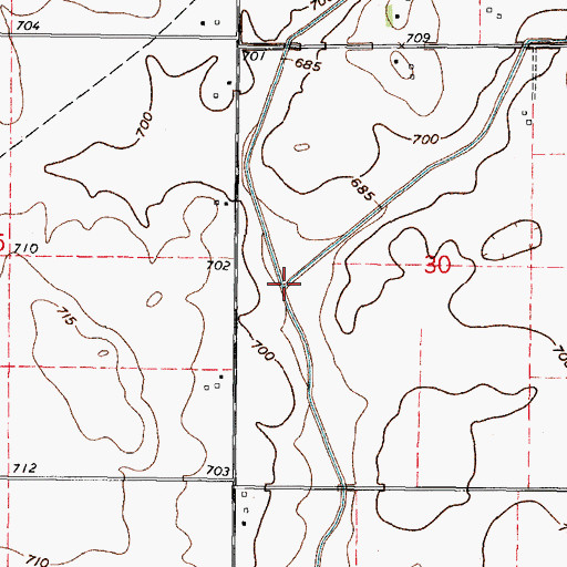 Topographic Map of Copper Slough, IL