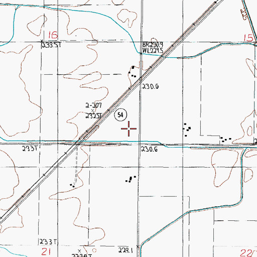 Topographic Map of Cothern School (historical), IL