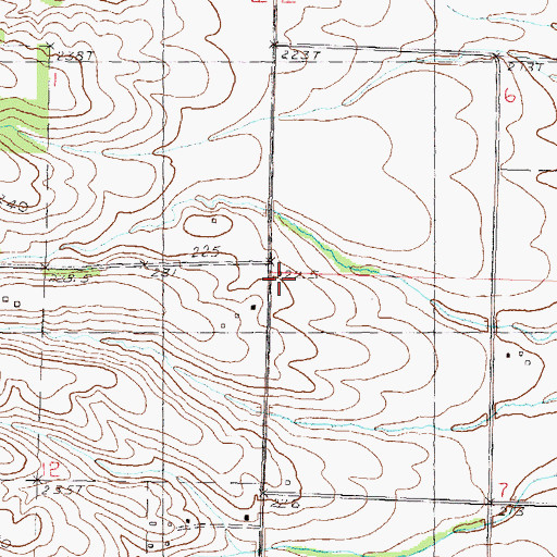 Topographic Map of Cottage School (historical), IL