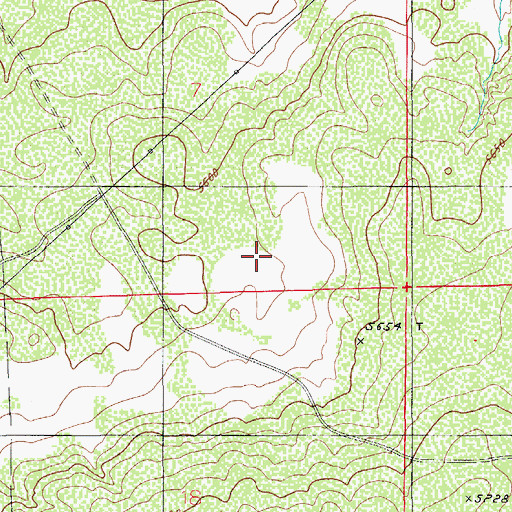 Topographic Map of East Fork Tank, AZ