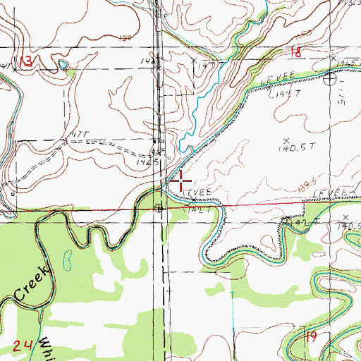 Topographic Map of Crooked Run, IL