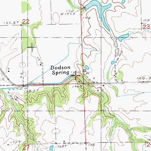 Topographic Map of Dobson Hollow, IL