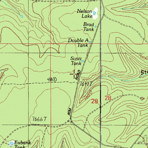 Topographic Map of Scott Tank, AZ
