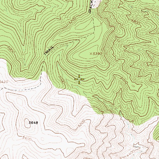 Topographic Map of Lost Spring, AZ