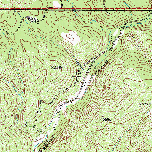 Topographic Map of Geronimo Estates, AZ