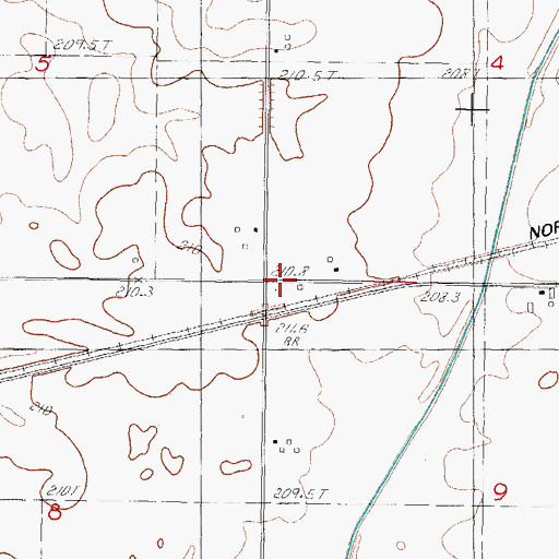 Topographic Map of Fisher School (historical), IL