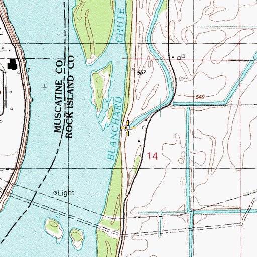 Topographic Map of Fourth Slough, IL