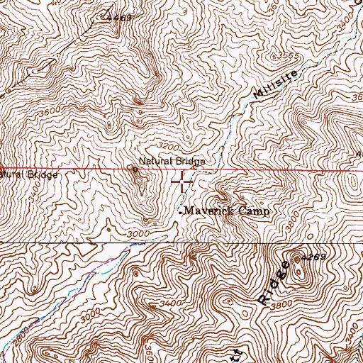 Topographic Map of Rattlesnake Spring, AZ