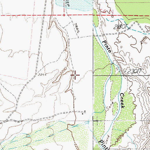 Topographic Map of Roosevelt Estates, AZ