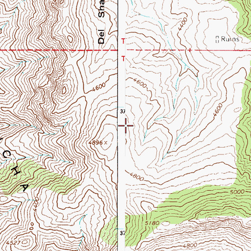 Topographic Map of Rock Horse Spring, AZ