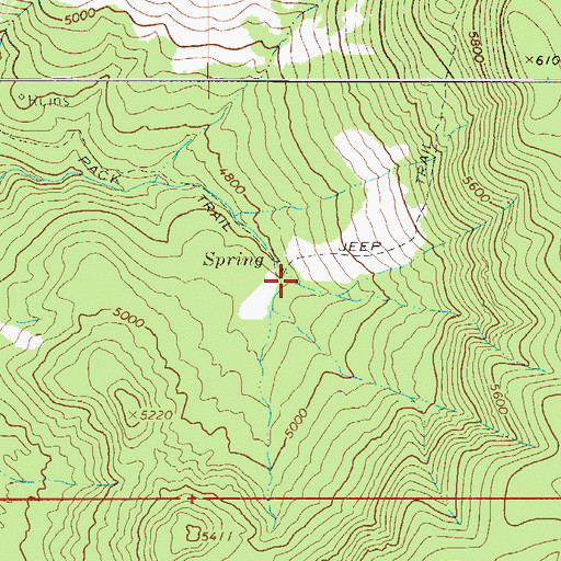 Topographic Map of Del Shay Cabin, AZ
