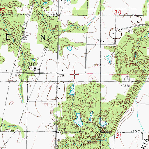 Topographic Map of Good Hope School (historical), IL